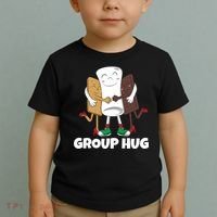 Funny Smores Marshmallow Chocolate Camping Group Hug Toddler T-Shirt thumb 2