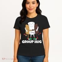Funny Smores Marshmallow Chocolate Camping Group Hug Women's T-Shirt thumb 4