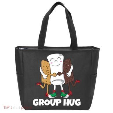 Funny Smores Marshmallow Chocolate Camping Group Hug Tote Bag