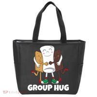 Funny Smores Marshmallow Chocolate Camping Group Hug Tote Bag thumb 0