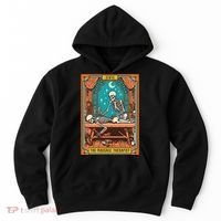 Funny Skeleton Massage Therapy Massage Therapist Tarot Card Hoodie thumb 0