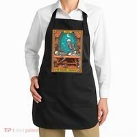 Funny Skeleton Massage Therapy Massage Therapist Tarot Card Apron thumb 2