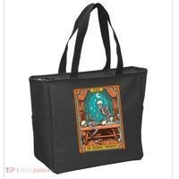 Funny Skeleton Massage Therapy Massage Therapist Tarot Card Tote Bag thumb 2