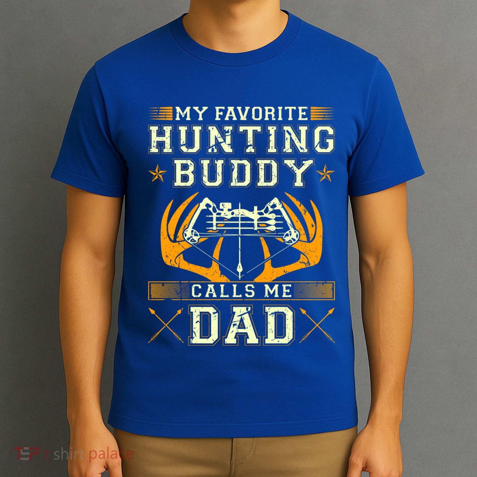 Father Son Matching Hunting Buddies Hunting Dad Cute Gift T-Shirt