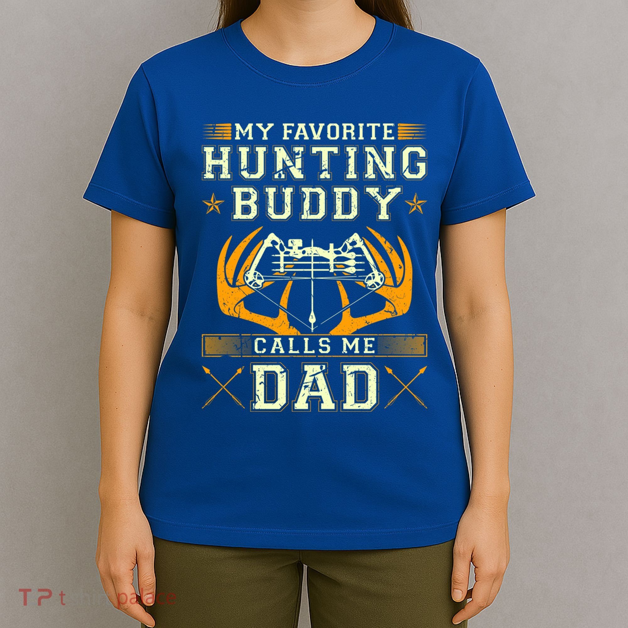 Father Son Matching Hunting Buddies Hunting Dad Cute Gift T-Shirt