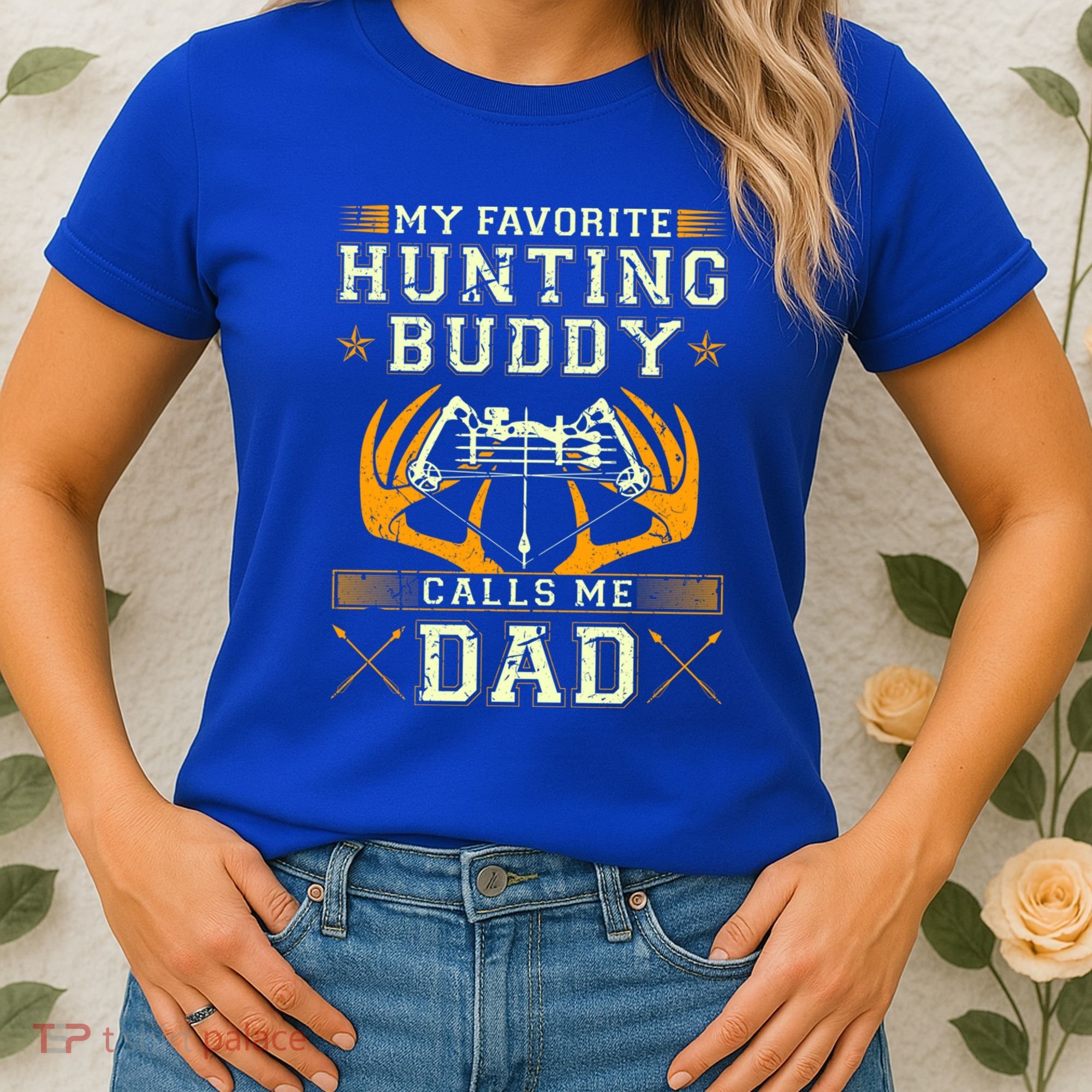 Father Son Matching Hunting Buddies Hunting Dad Cute Gift Women's T-Shirt
