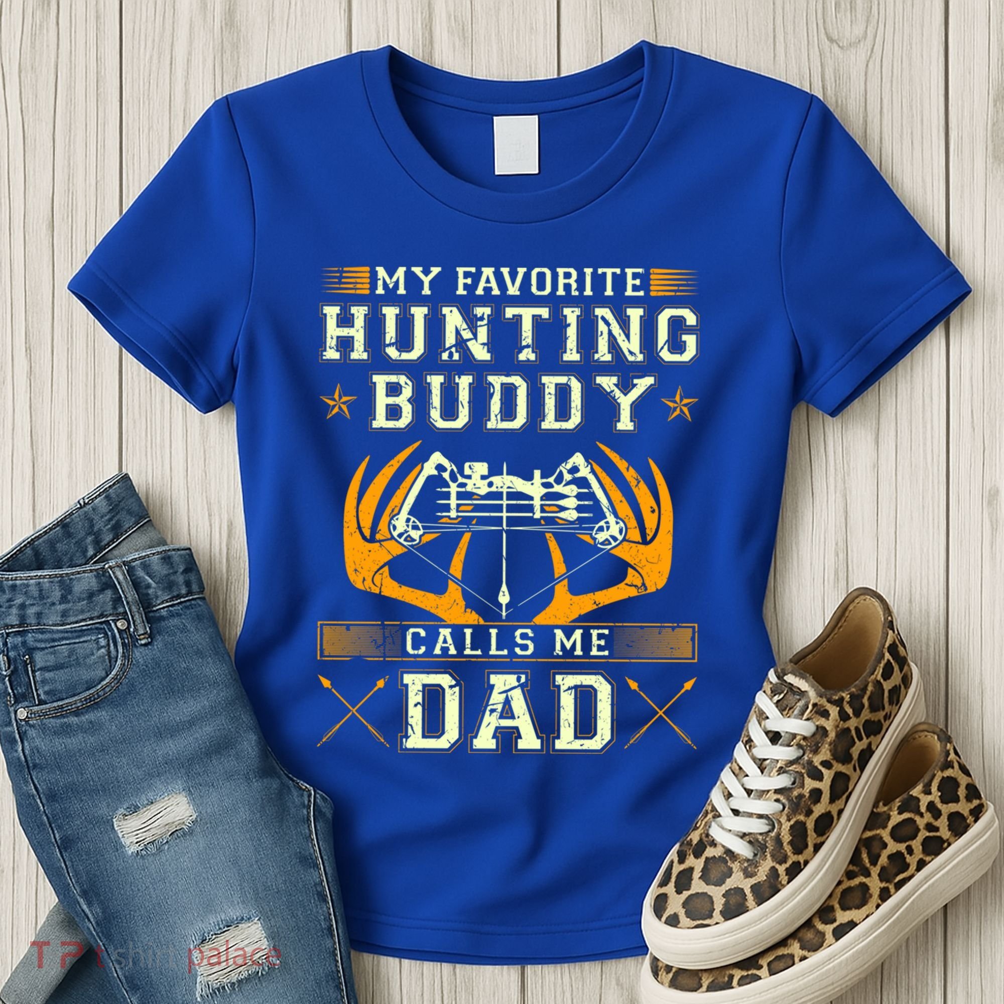 Father Son Matching Hunting Buddies Hunting Dad Cute Gift Women's T-Shirt