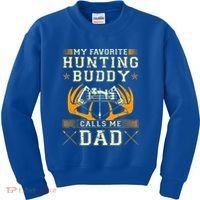 Father Son Matching Hunting Buddies Hunting Dad Cute Gift Kids Sweatshirt thumb 0