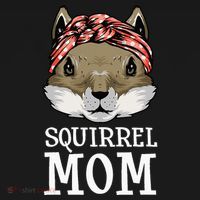 Funny Squirrel Mom Rodent Gopher Chipmunk Lover Women USA-Made Doggie Bandana thumb 2