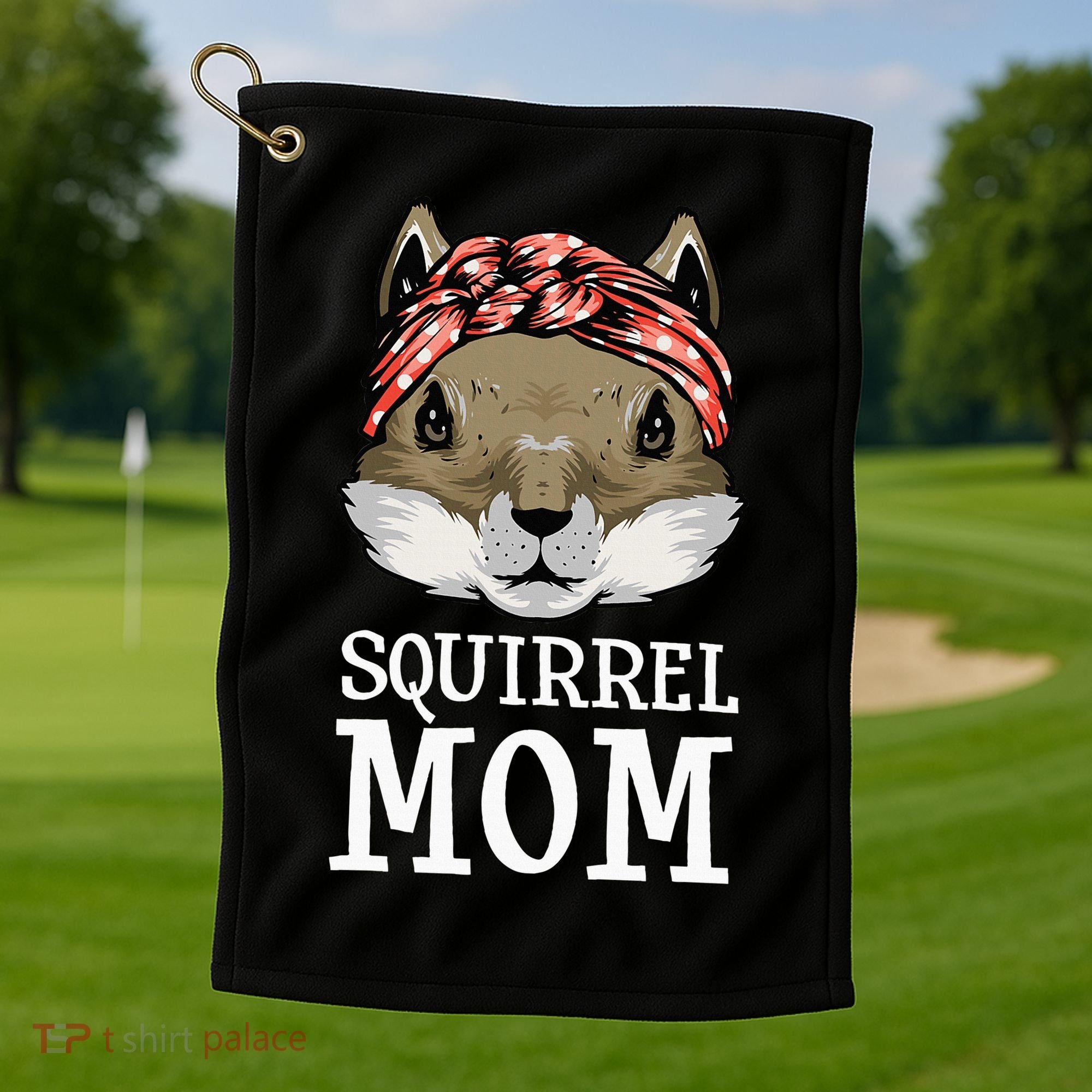 Funny Squirrel Mom Rodent Gopher Chipmunk Lover Women Golf Towel