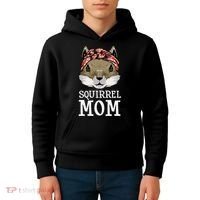 Funny Squirrel Mom Rodent Gopher Chipmunk Lover Women Kids Hoodie thumb 4