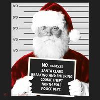 Funny Santa Mugshot Santa Claus Jailed Christmas Gift Women's Sweatshirt thumb 2