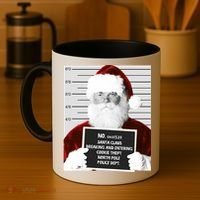 Funny Santa Mugshot Santa Claus Jailed Christmas Gift Coffee Mug thumb 4