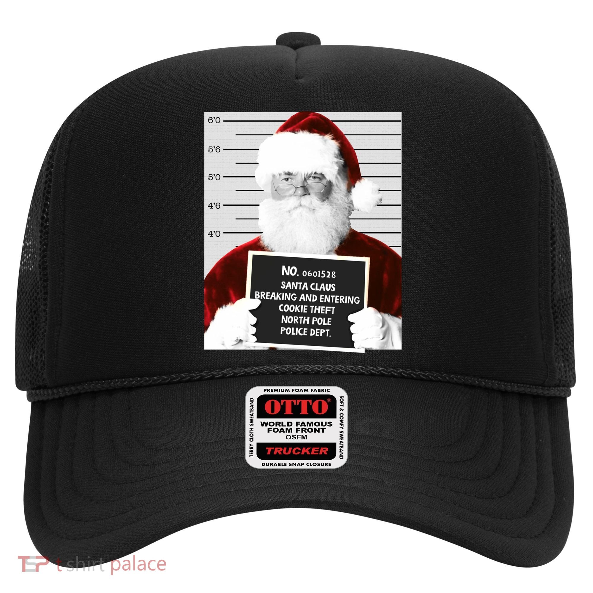 Funny Santa Mugshot Santa Claus Jailed Christmas Gift Hat