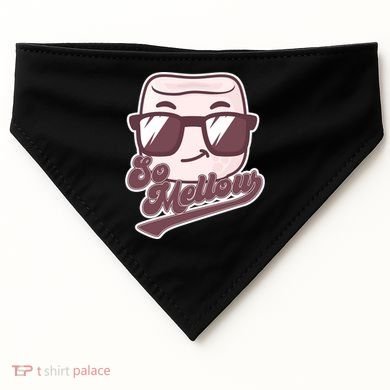 Funny So Mellow Cool Marshmallow USA-Made Doggie Bandana