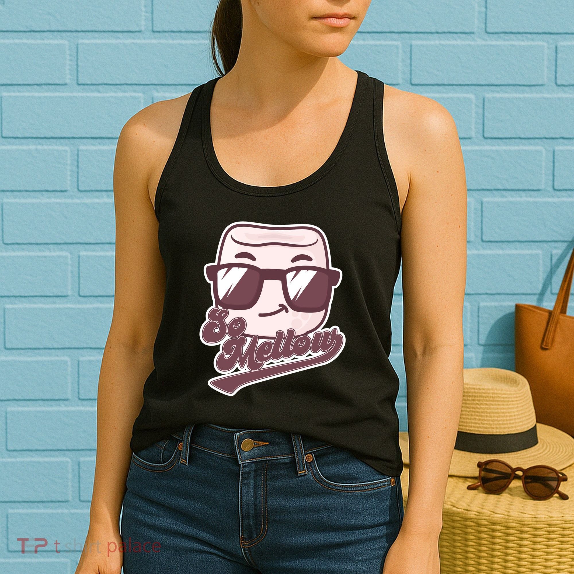 Funny So Mellow Cool Marshmallow Women's Tank Top