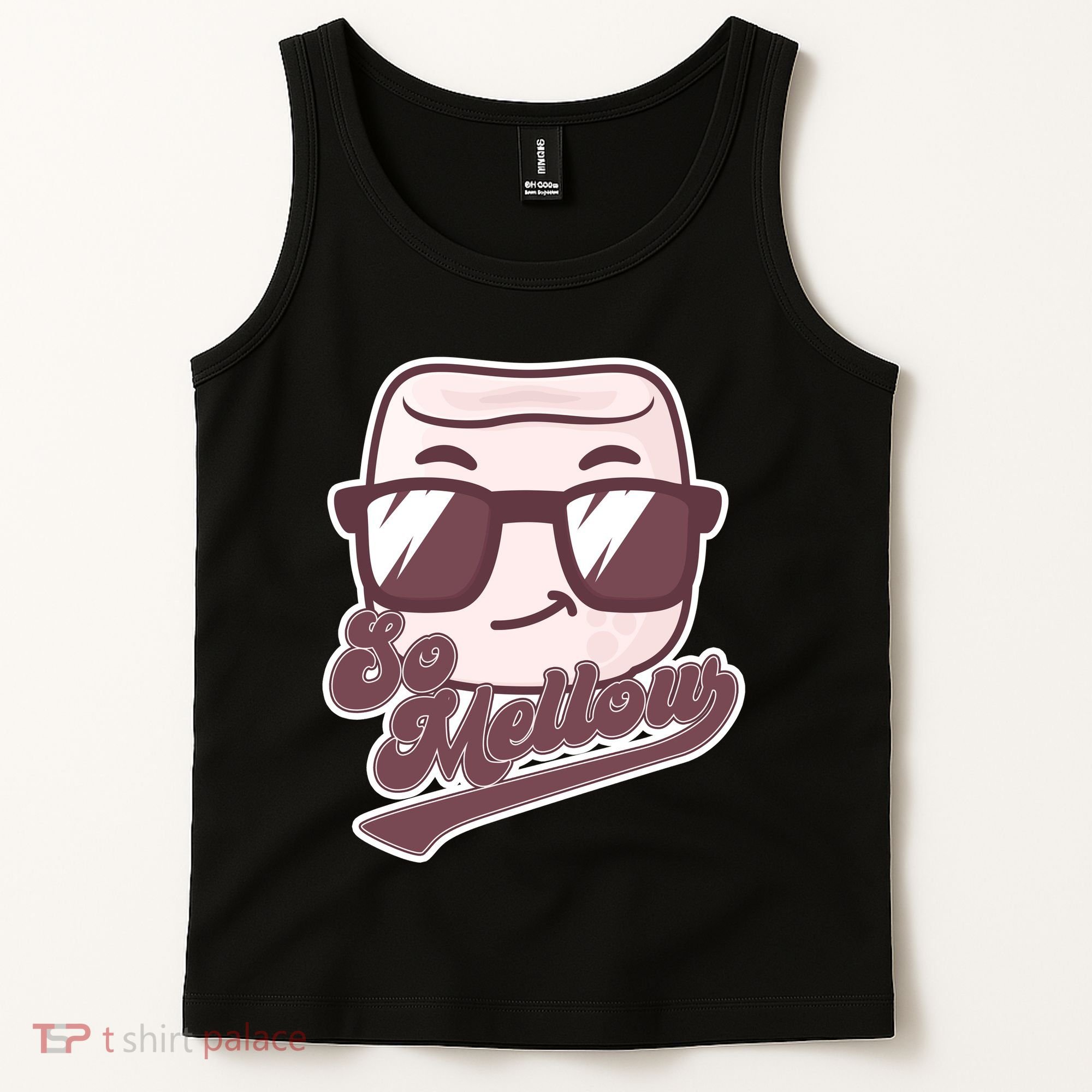 Funny So Mellow Cool Marshmallow Tank Top