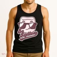 Funny So Mellow Cool Marshmallow Tank Top thumb 3