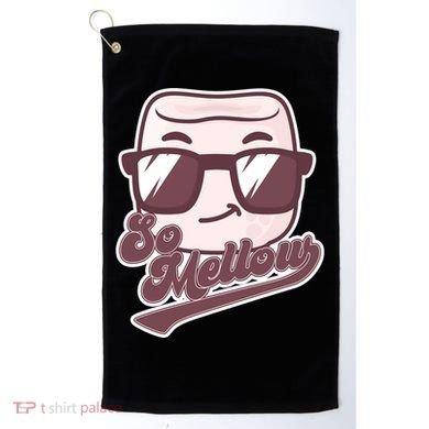 Funny So Mellow Cool Marshmallow Golf Towel