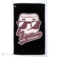 Funny So Mellow Cool Marshmallow Golf Towel thumb 0