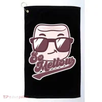 Funny So Mellow Cool Marshmallow Golf Towel thumb 0