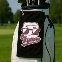 Funny So Mellow Cool Marshmallow Golf Towel thumb 2