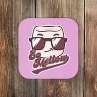 Funny So Mellow Cool Marshmallow Coaster thumb 0