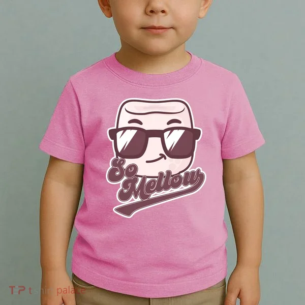Funny So Mellow Cool Marshmallow Toddler T-Shirt