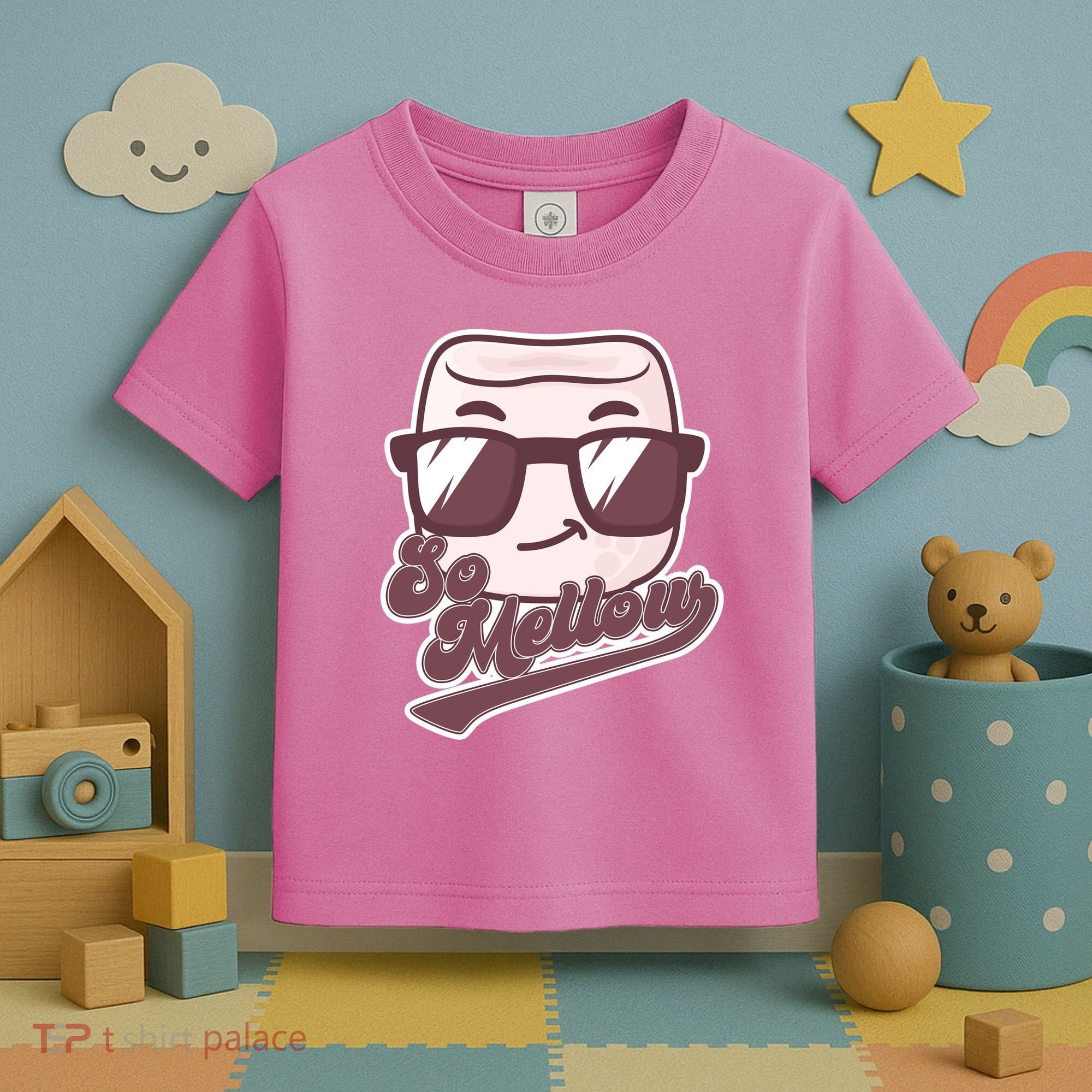 Funny So Mellow Cool Marshmallow Toddler T-Shirt