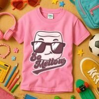 Funny So Mellow Cool Marshmallow Kids T-Shirt thumb 3