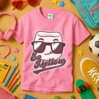 Funny So Mellow Cool Marshmallow Kids T-Shirt thumb 3