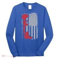 Fallen Soldier Memorial Day Salute Usa American Flag Gift Long Sleeve Shirt thumb 0
