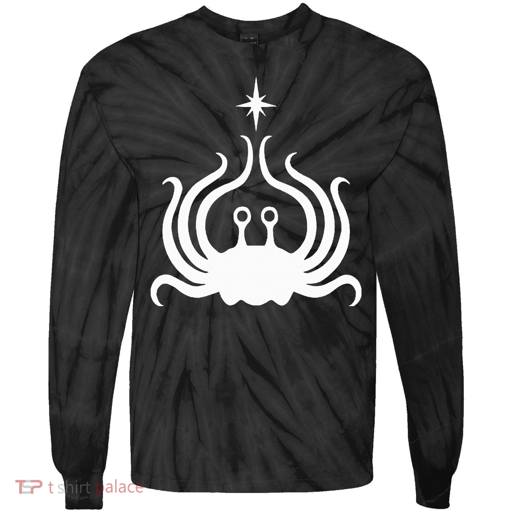 Flying Spaghetti Monster Tie-Dye Long Sleeve Shirt