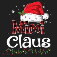Funny Santa Mimi Claus Christmas Family Funny Gift Beanie thumb 2