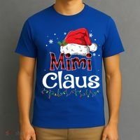 Funny Santa Mimi Claus Christmas Family Funny Gift T-Shirt thumb 3