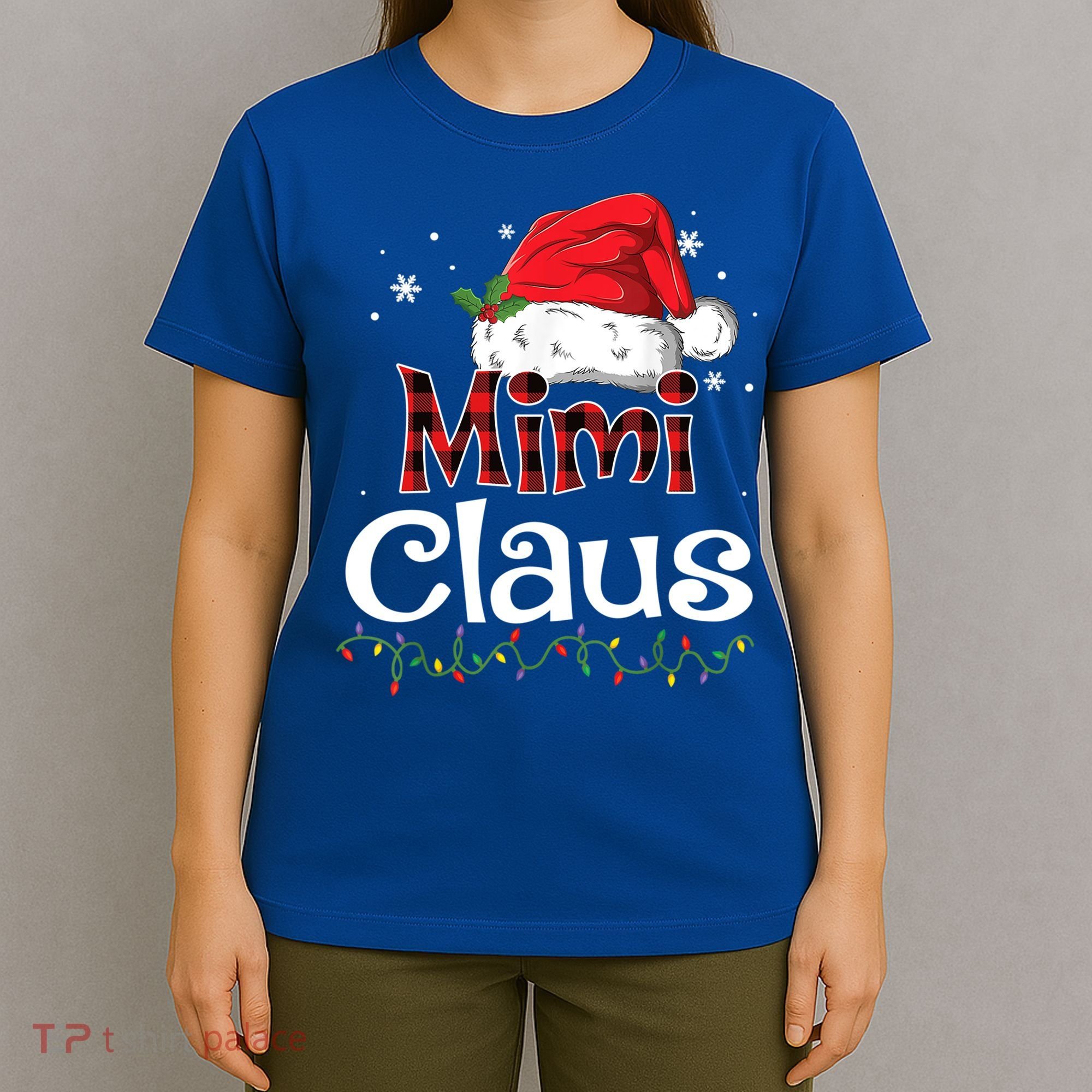 Funny Santa Mimi Claus Christmas Family Funny Gift T-Shirt