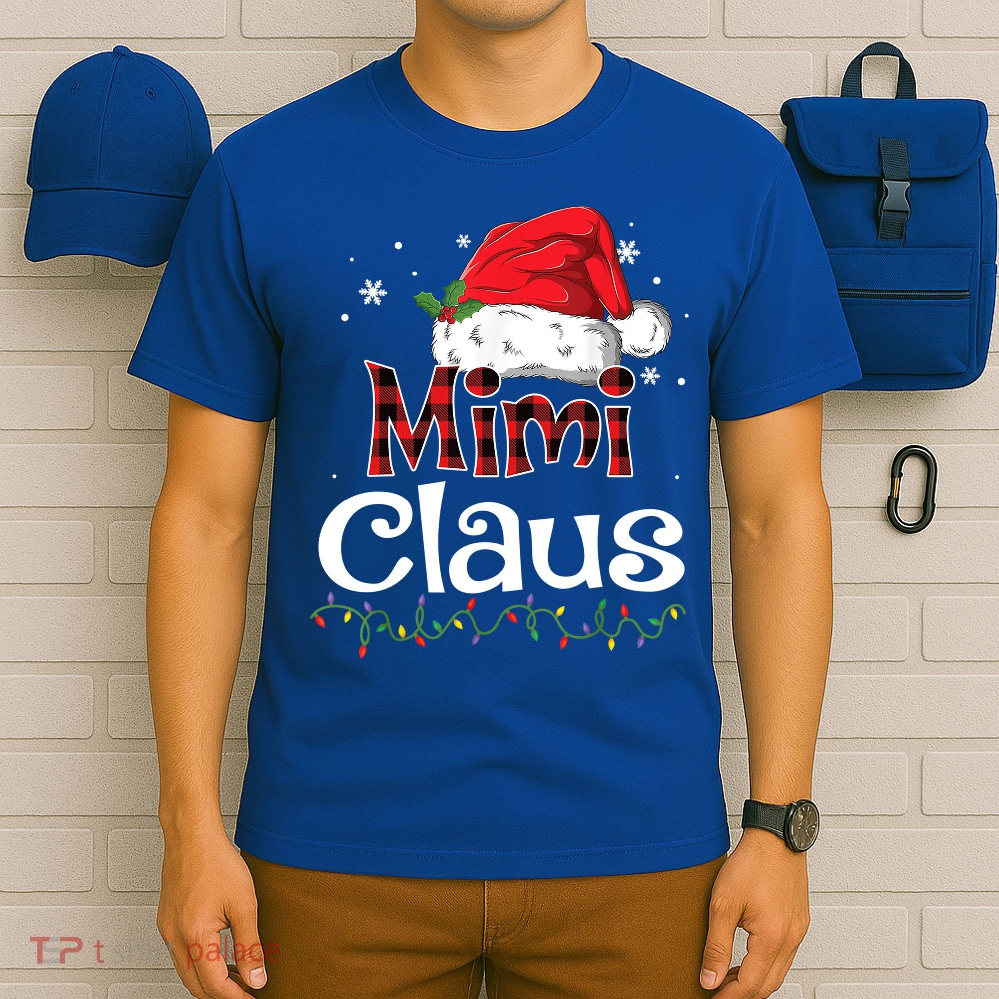 Funny Santa Mimi Claus Christmas Family Funny Gift T-Shirt