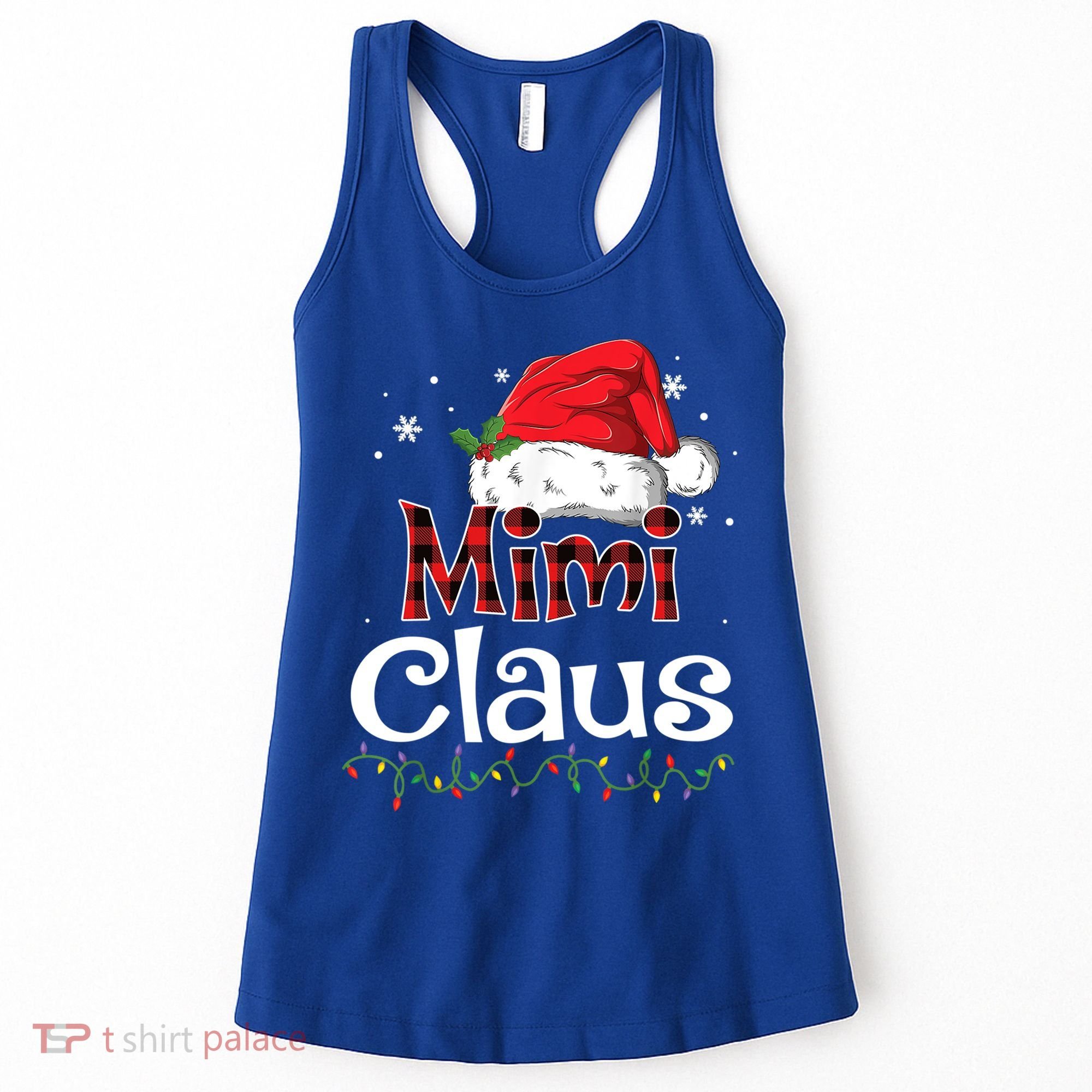Funny Santa Mimi Claus Christmas Family Funny Gift Women's Tank Top