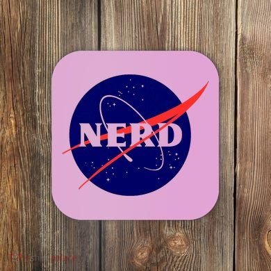 Funny Science Nerds Astronaut Astronomy Space Planets Galaxy Coaster