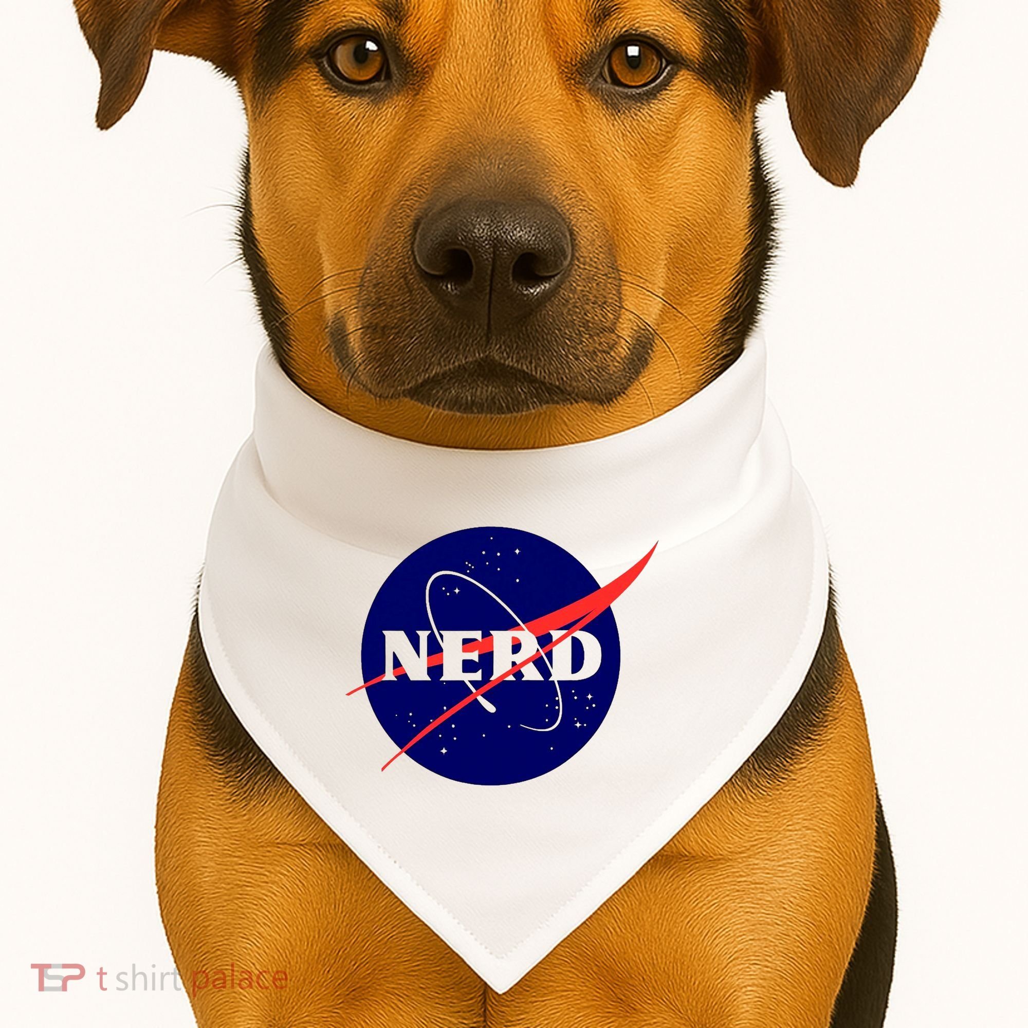 Funny Science Nerds Astronaut Astronomy Space Planets Galaxy USA-Made Doggie Bandana