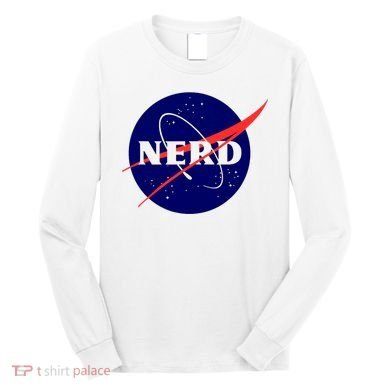 Funny Science Nerds Astronaut Astronomy Space Planets Galaxy Long Sleeve Shirt