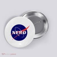 Funny Science Nerds Astronaut Astronomy Space Planets Galaxy Button thumb 0