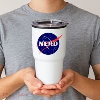 Funny Science Nerds Astronaut Astronomy Space Planets Galaxy Tumbler thumb 2
