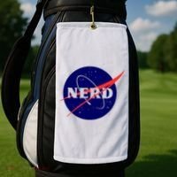 Funny Science Nerds Astronaut Astronomy Space Planets Galaxy Golf Towel thumb 2
