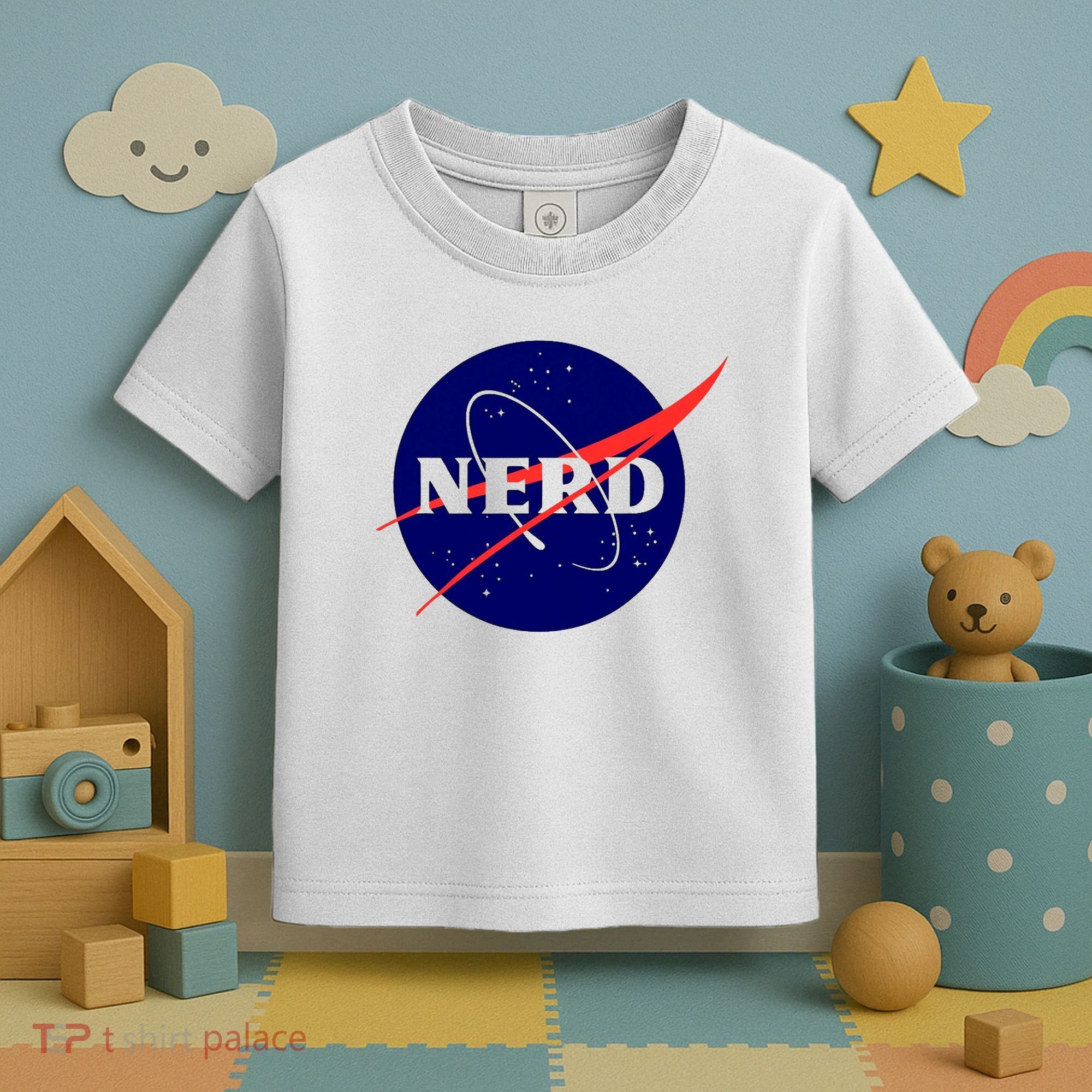 Funny Science Nerds Astronaut Astronomy Space Planets Galaxy Toddler T-Shirt