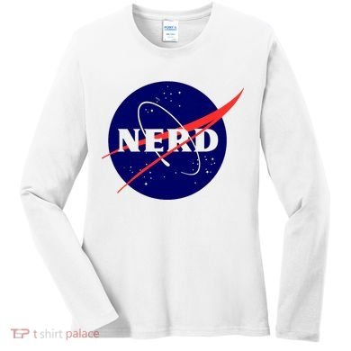 Funny Science Nerds Astronaut Astronomy Space Planets Galaxy Women's Long Sleeve Shirt