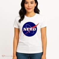 Funny Science Nerds Astronaut Astronomy Space Planets Galaxy Women's T-Shirt thumb 4