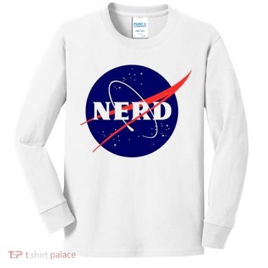Funny Science Nerds Astronaut Astronomy Space Planets Galaxy Kids Long Sleeve Shirt