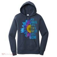 Feminist Sunflower, Not Fragile Like A Flower Fragile Like A Bomb Women's Hoodie thumb 0