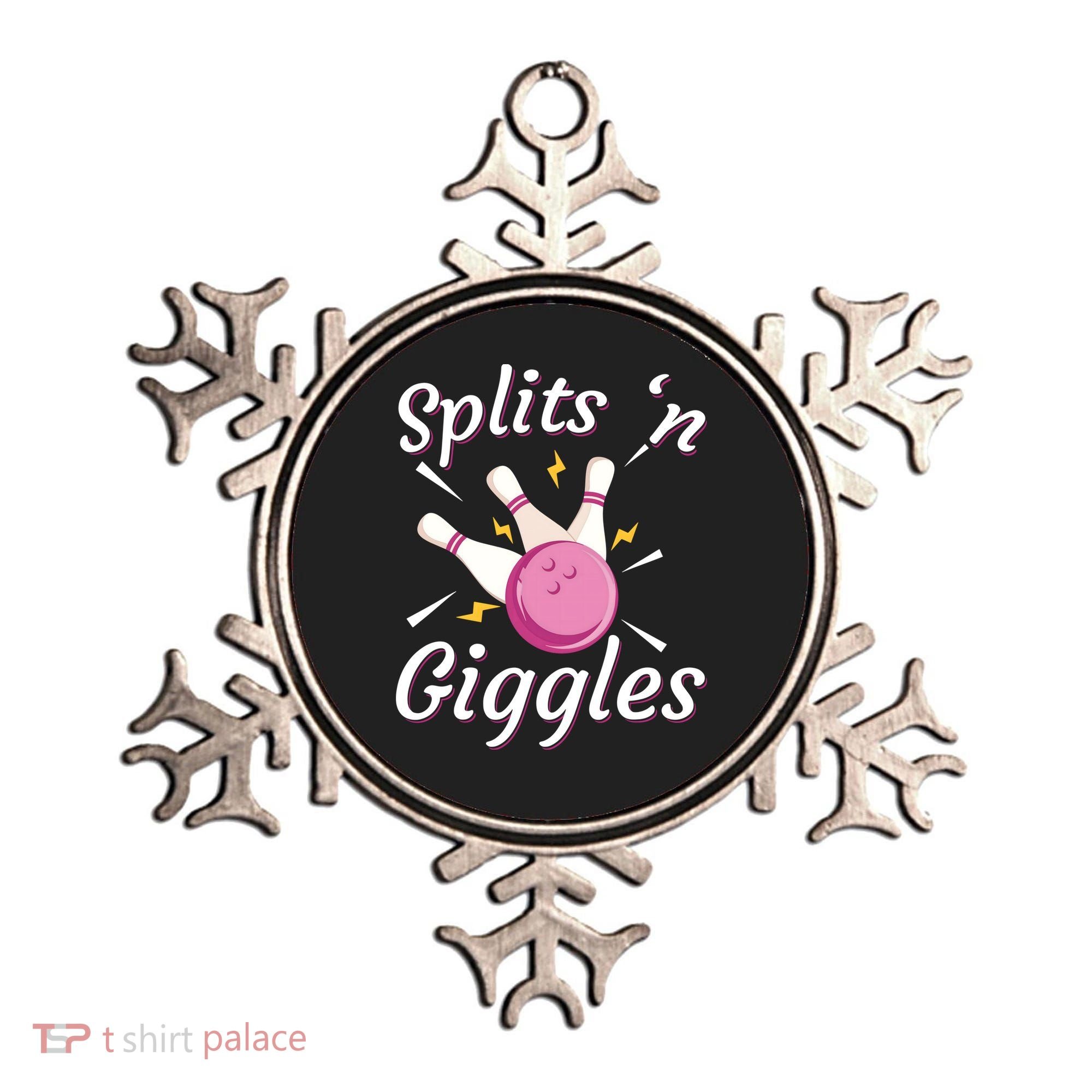 Funny Splits 'N Giggles Bowling Team Bowler Sports Player Ornament